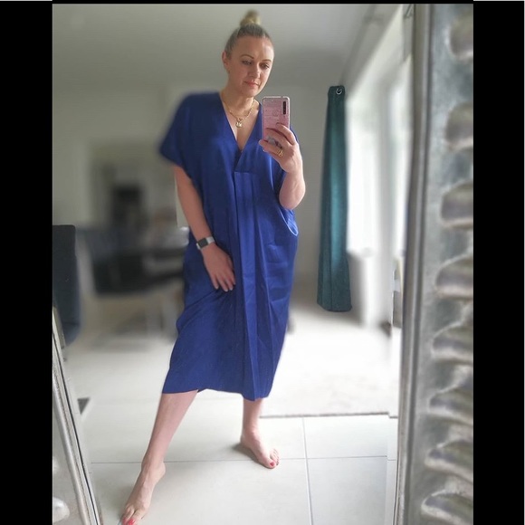 zara satin tunic dress Zara satin effect caftan. New!